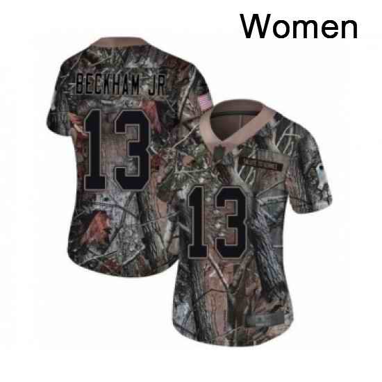 Womens Odell Beckham Jr Limited Camo Nike Jersey NFL Cleveland Browns 13 Rush Realtree